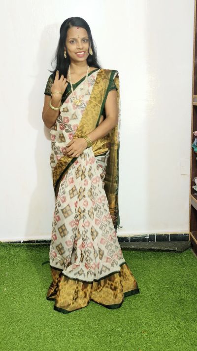 PGMRISCS5Y07EECD23- Ikat Sico saree