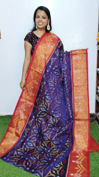 PGMRISCS5Y07EECD38- Ikat Sico saree