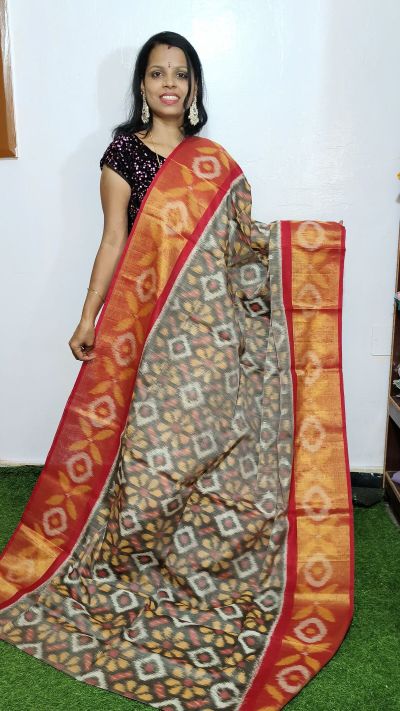 PGMRISCS5Y07EECD44- Ikat Sico saree
