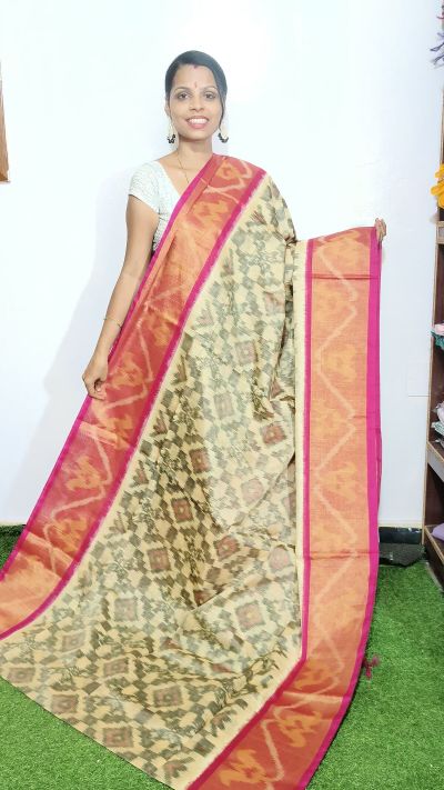 PGMRISCS5Y07EECD49- Ikat Sico saree