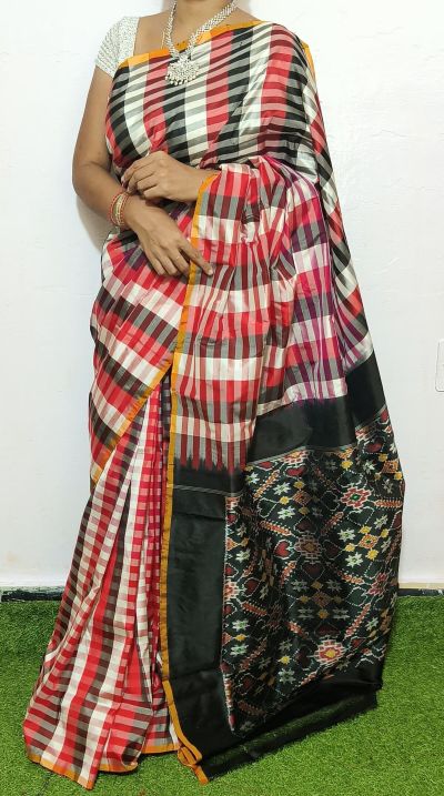 PGMRIDSS5A08BIDC18- Ikat silk saree