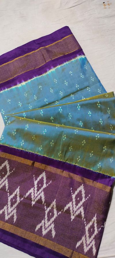 PWCKIDSS5A08XSCD06- Ikat silk saree