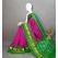 PRKSILWS5A05BSDC07- light weight Ikat silk saree