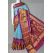 PDLSKBRS5Y10EDCC12- Kanchi border Ikat silk saree