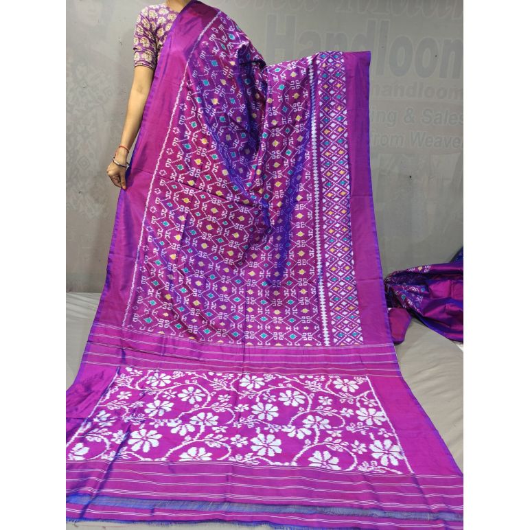 PGMRIDSS5M31TSDC46- Ikat silk saree