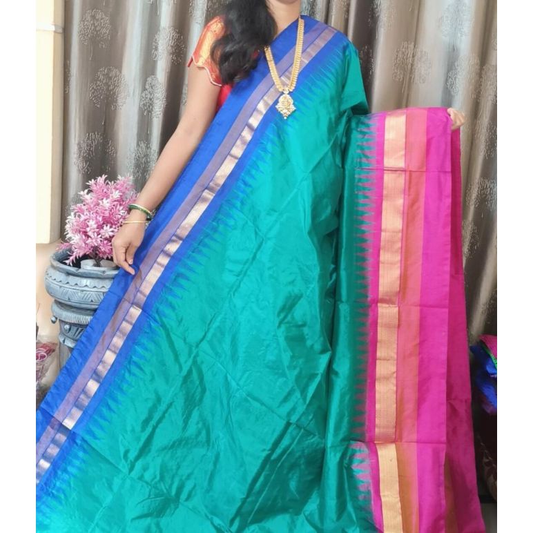 PGMRILWS5A07XECD10- light weight Ikat silk saree