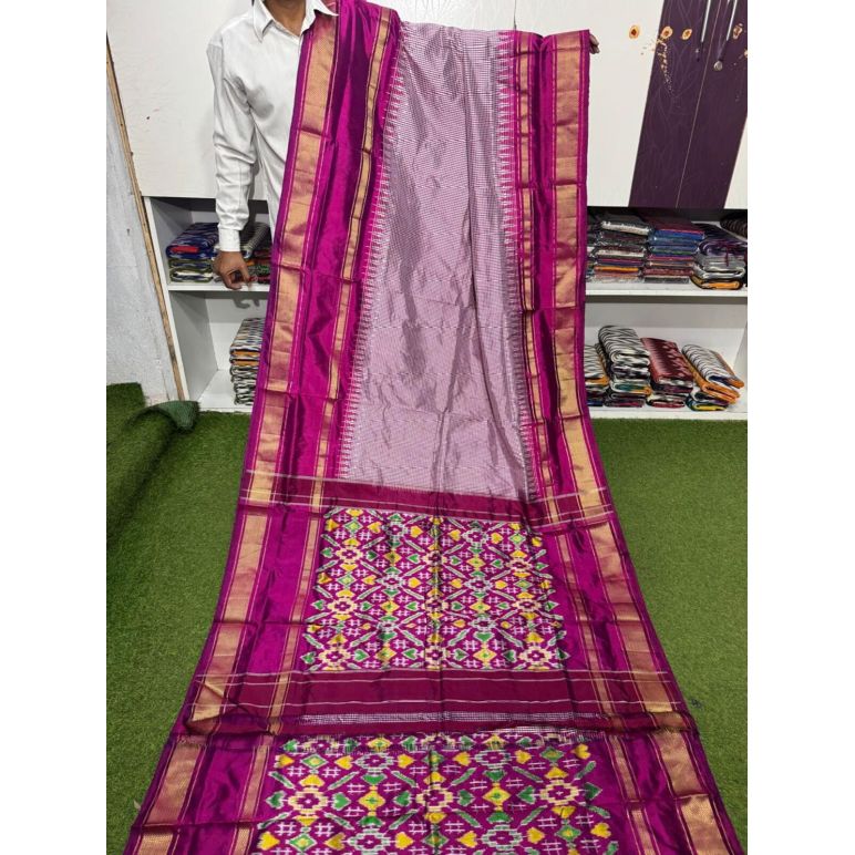PSRGIDSS5A05TZDD01- Ikat silk saree