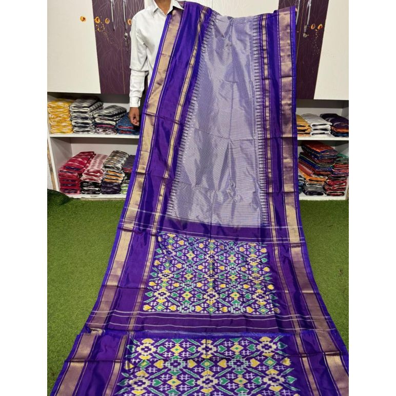 PSRGIDSS5A05TZDD11- Ikat silk saree