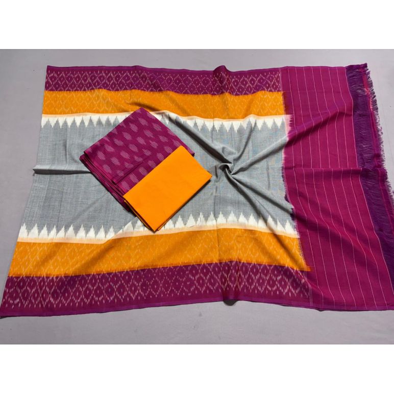 PSSIC3PP5A05IZSD01- Double ikat cotton salwar set