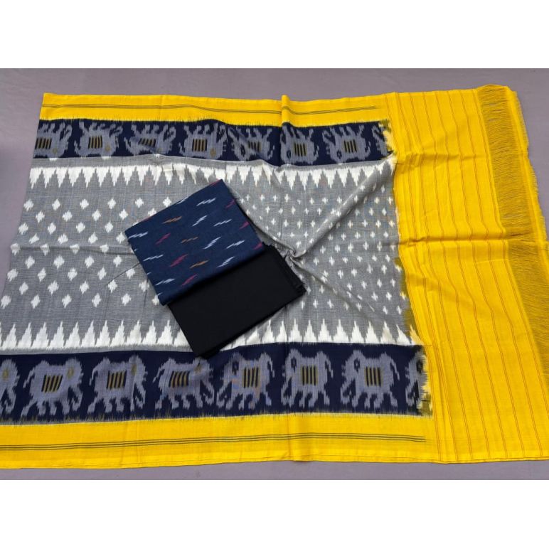 PSSIC3PP5A05IZSD27- Double ikat cotton salwar set