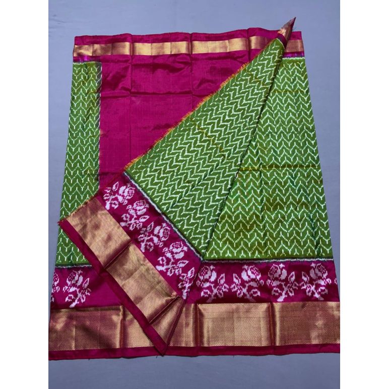 PSSIFSLG5A07SZDC26- Free Size Ikat Silk Lehenga