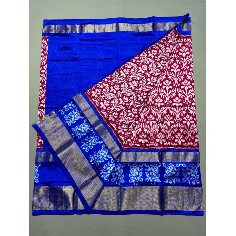 PSSIFSLG5A07SZDC32- Free Size Ikat Silk Lehenga