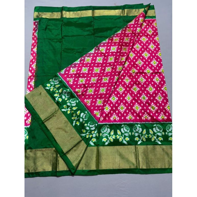 PSSIFSLG5A07SZDC33- Free Size Ikat Silk Lehenga