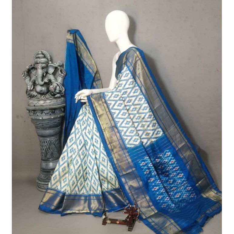 PALUIDSS5A06NCDC12- Ikat silk saree