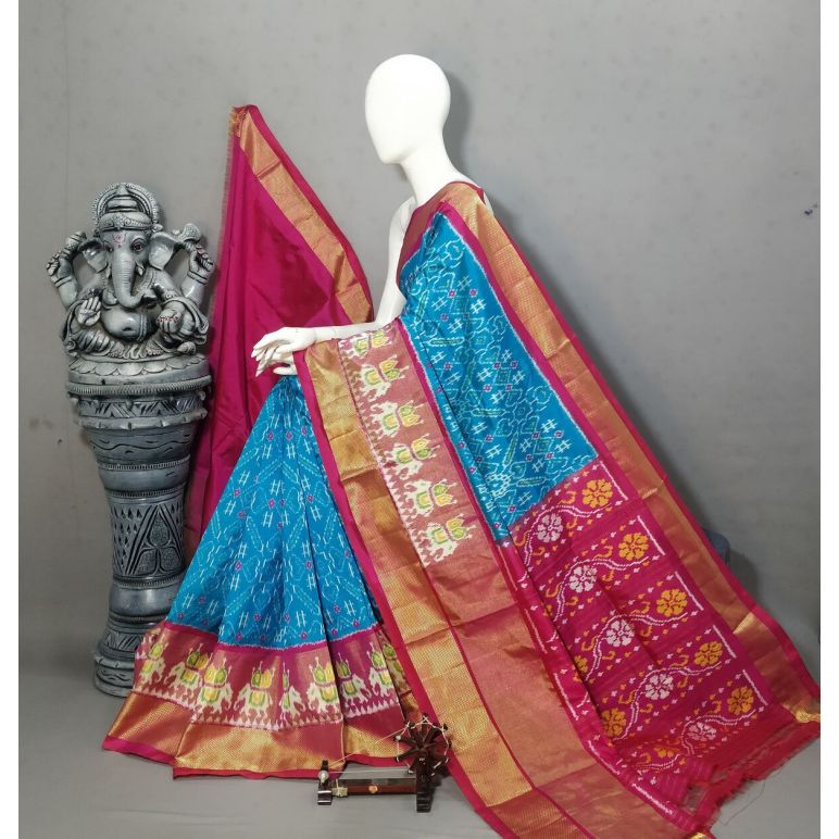 PALUIDSS5A06NCDC31- Ikat silk saree