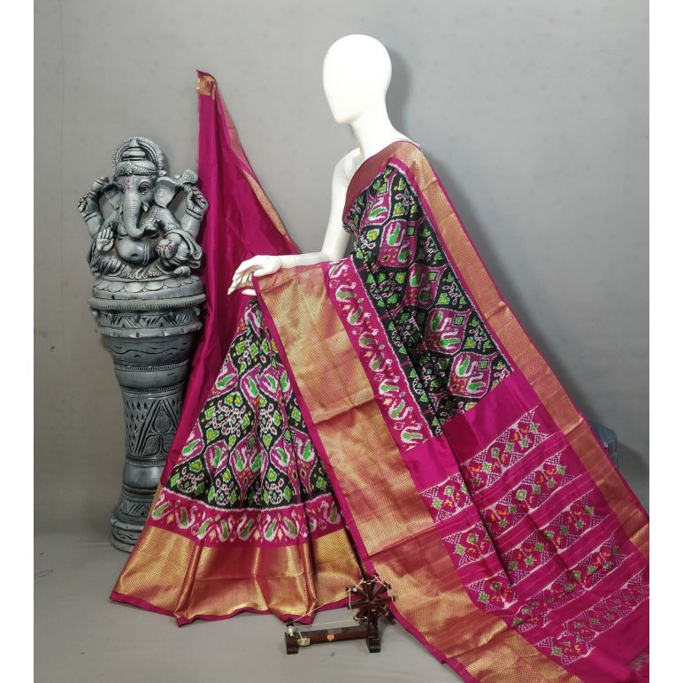 PALUIDSS5A06NCDC33- Ikat silk saree