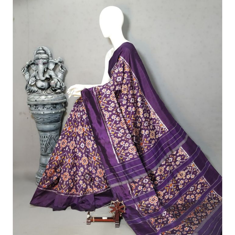 PALUIDSS5A07BSCC08- Ikat silk saree