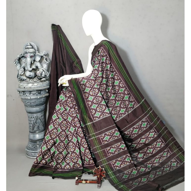 PALUIDSS5A07BSCC30- Ikat silk saree