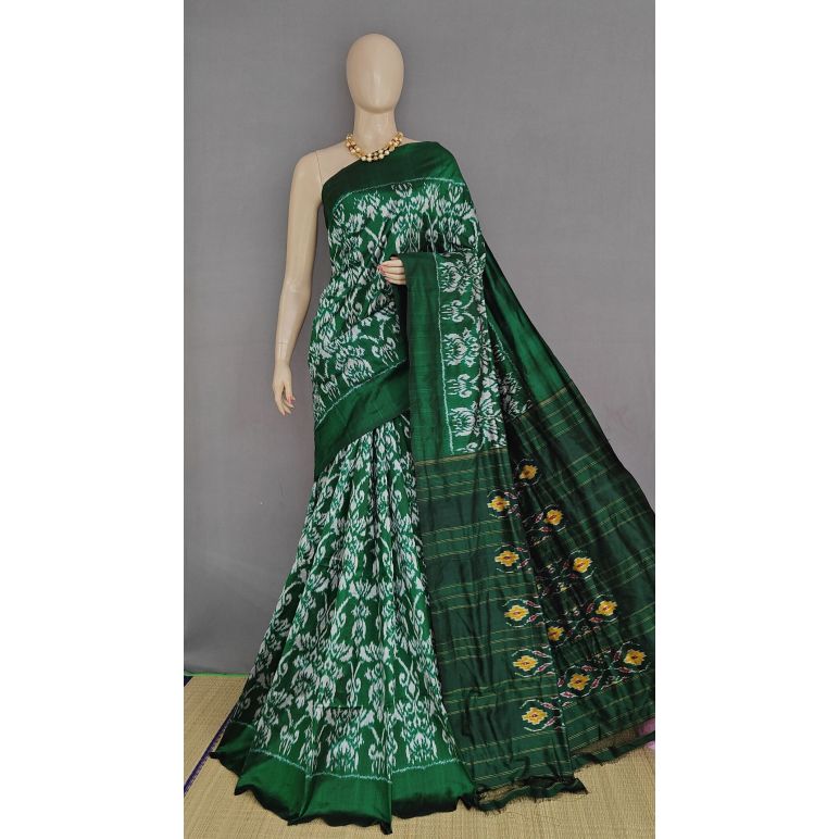 PANHIDSS5A08BSDC03- Ikat silk saree