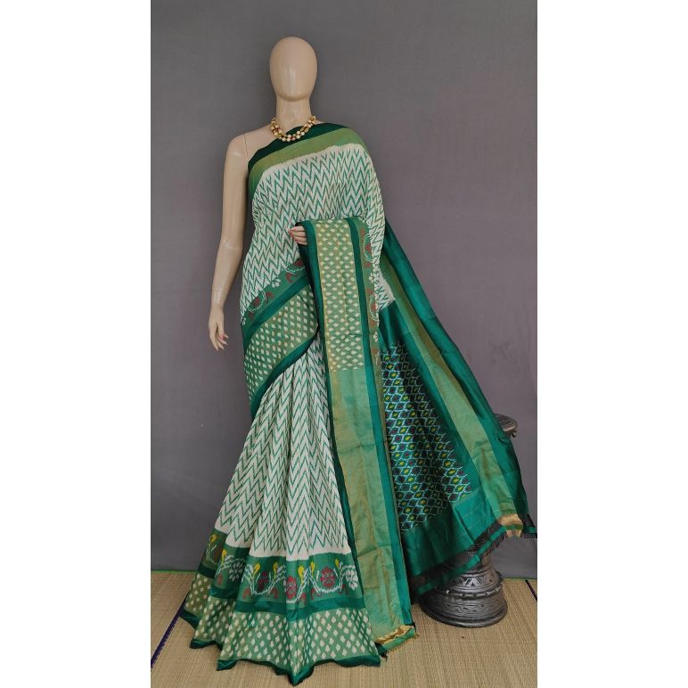 PANHIDSS5A08BSDC08- Ikat silk saree