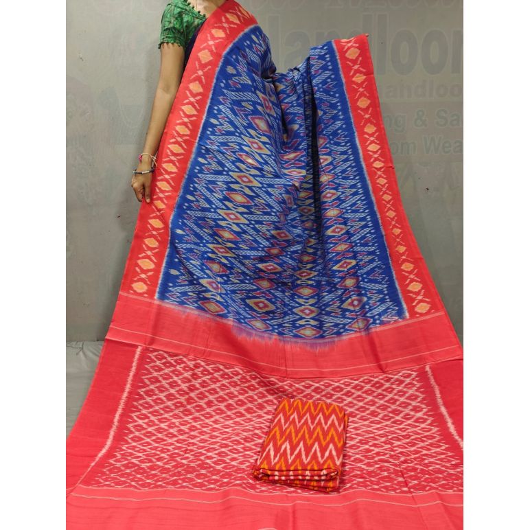 PGMRICTS5A07INDC04- Ikat cotton saree