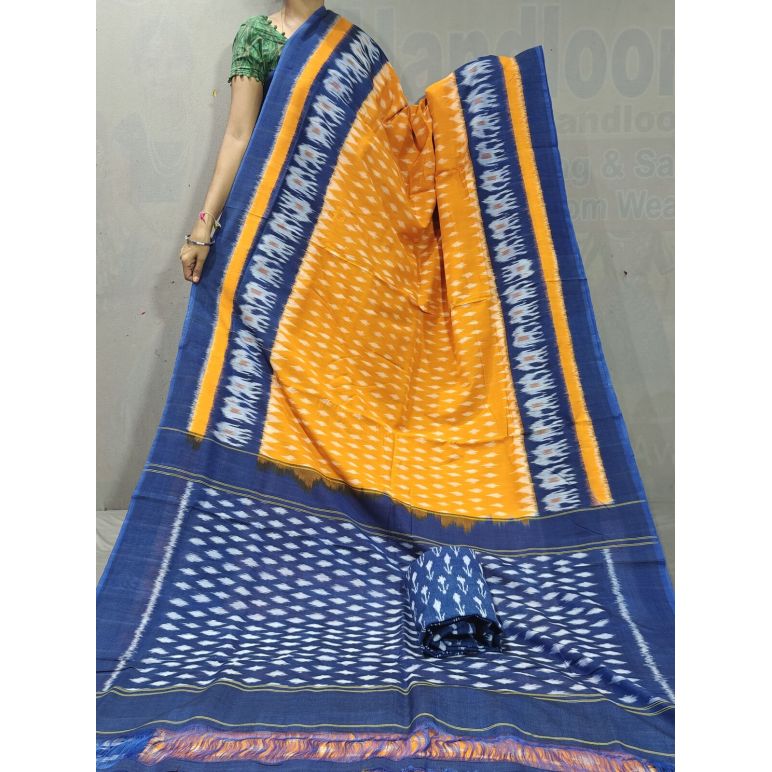 PGMRICTS5A07INDC06- Ikat cotton saree