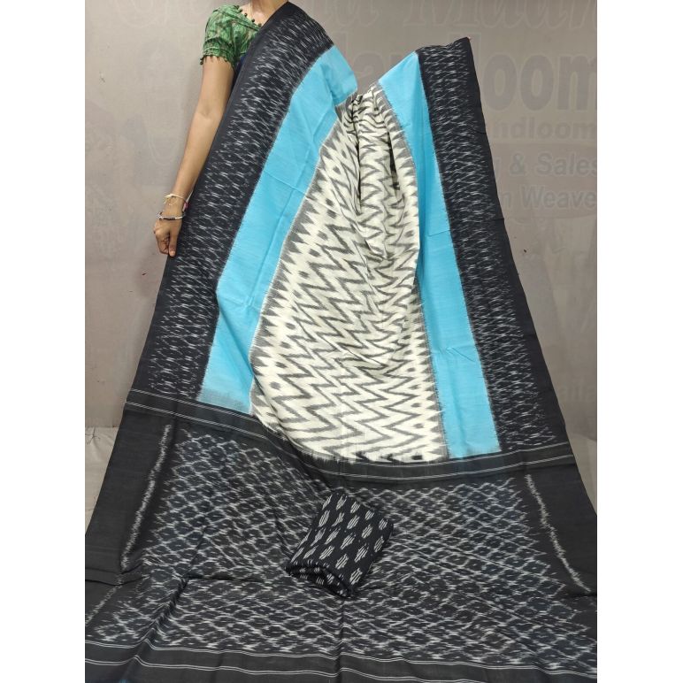 PGMRICTS5A07INDC14- Ikat cotton saree