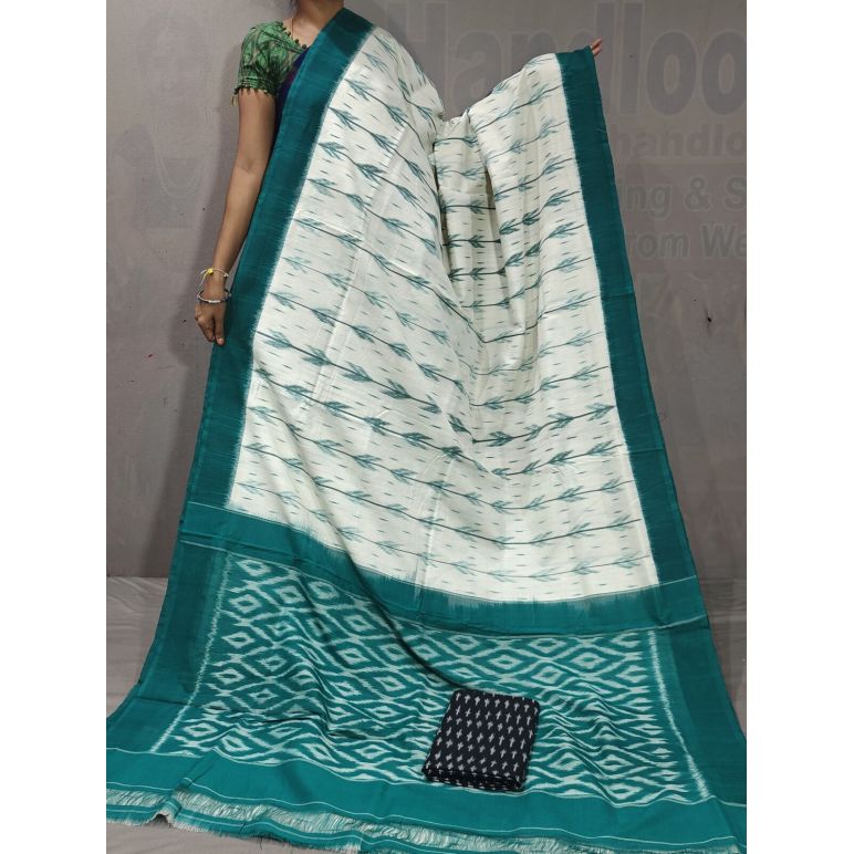 PGMRICTS5A07INDC32- Ikat cotton saree