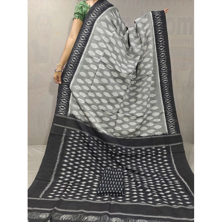 PGMRICTS5A07INDC42- Ikat cotton saree
