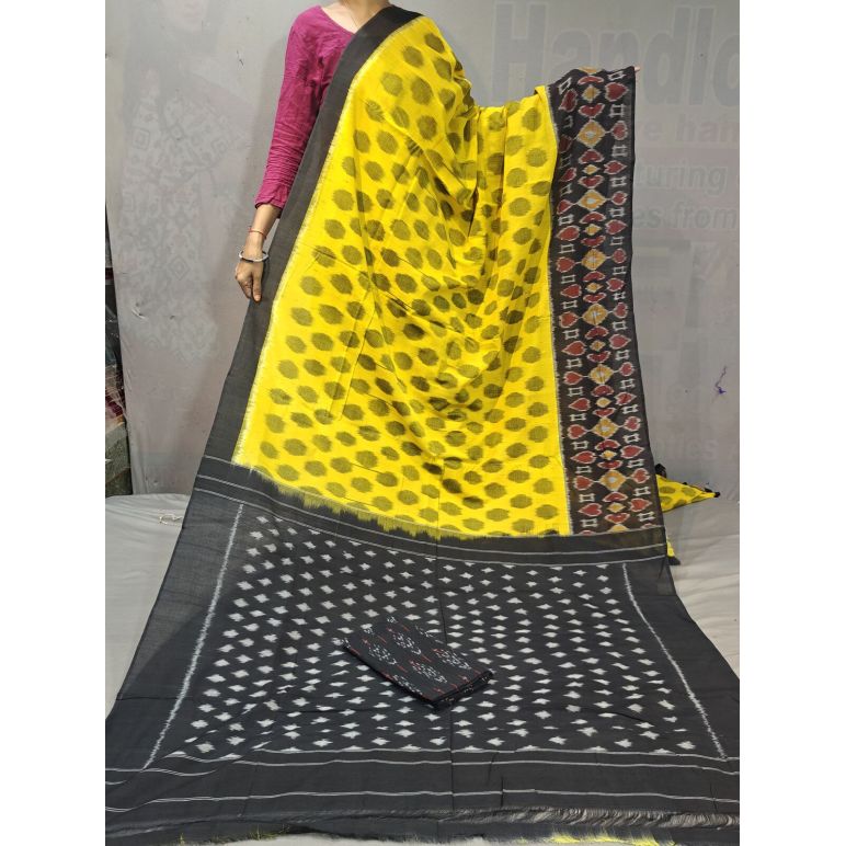 PGMRICTS5A07INDC49- Ikat cotton saree