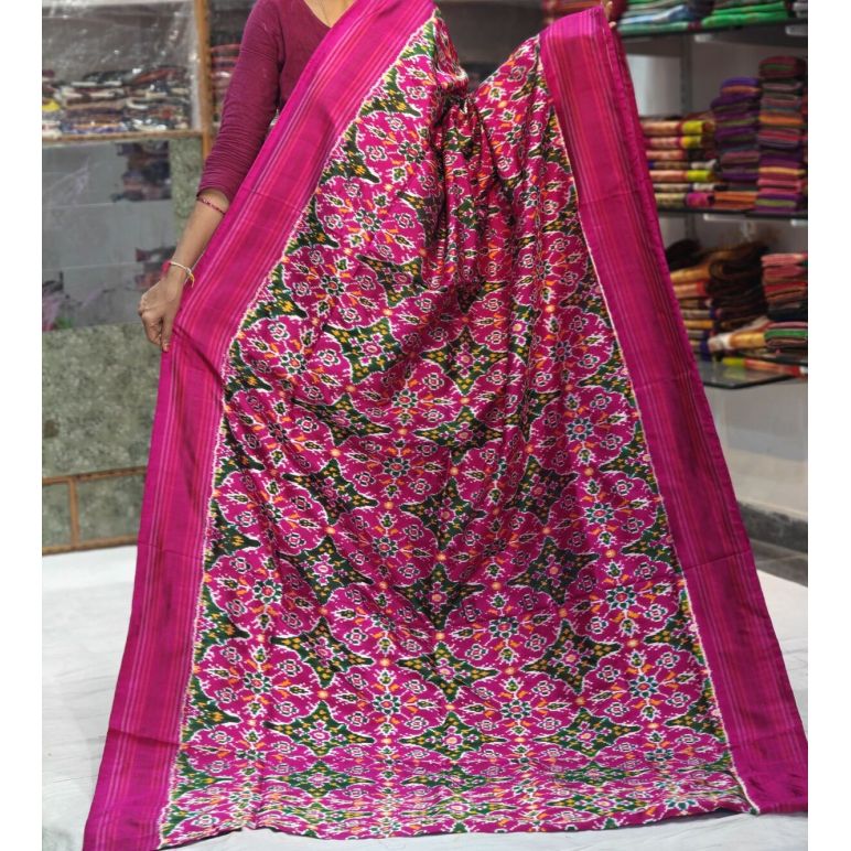 PGMRIDSS5A07ECCD03- Ikat silk saree