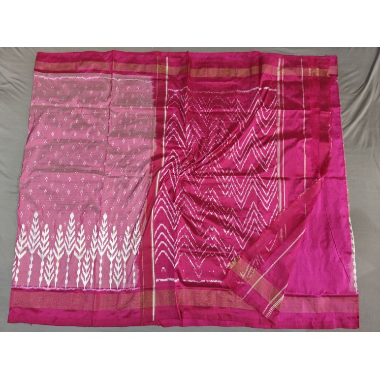 PGMRILWS5A07XECD48- light weight Ikat silk saree