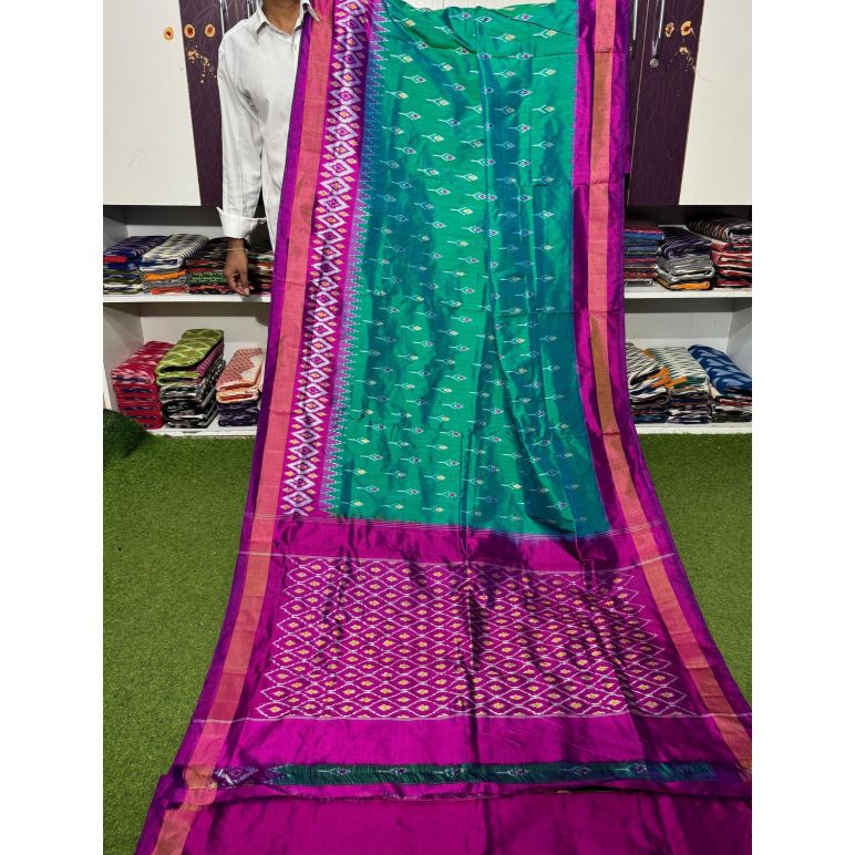 PGMRILWS5A07XZCD06- light weight Ikat silk saree