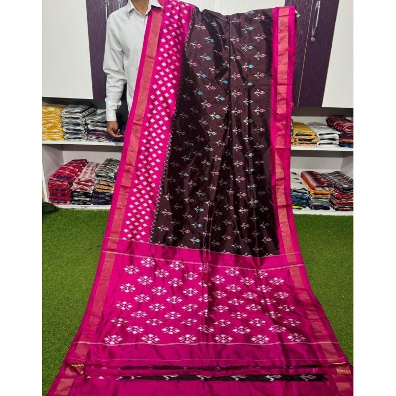PGMRILWS5A07XZCD35- light weight Ikat silk saree