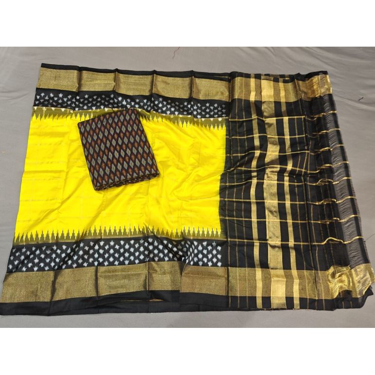 PGMRSDST5A06FSDD22- Ikat Silk dupatta with Ikat sico top