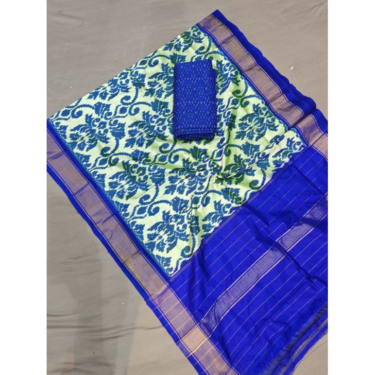 PGMRSDST5A06FSDD48- Ikat Silk dupatta with Ikat sico top