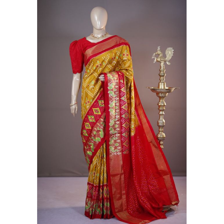 PSHLIDSS5A07TTDC19- Ikat silk saree