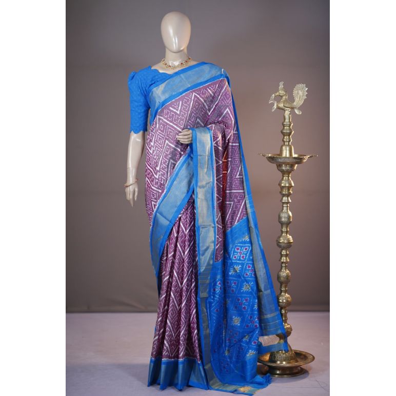 PSHLIDSS5A07TTDC24- Ikat silk saree