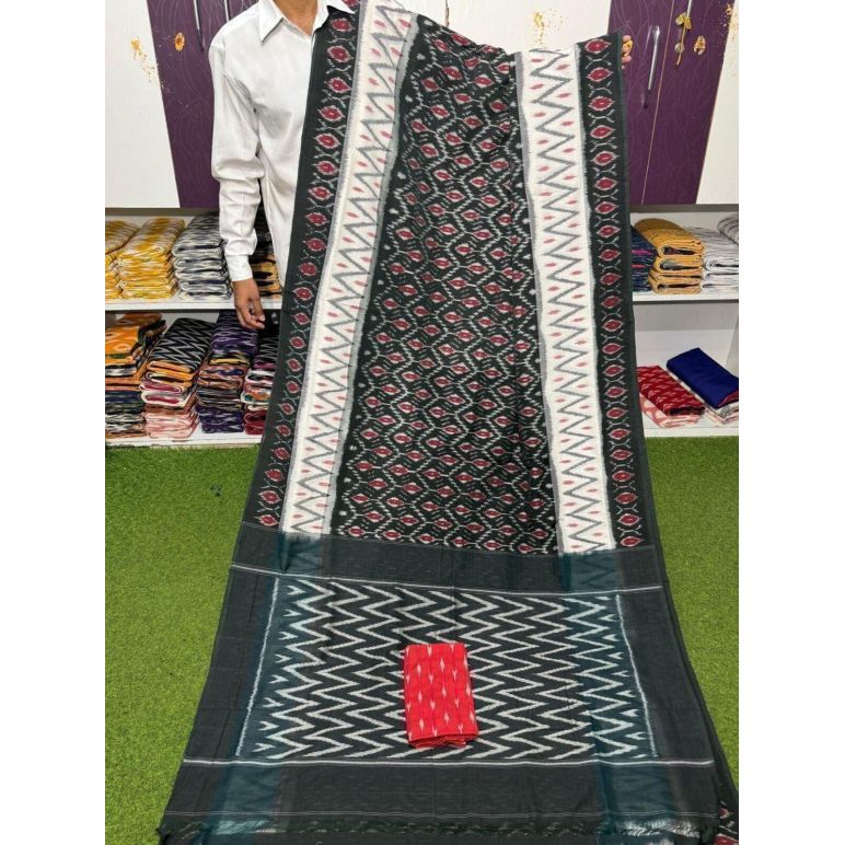 PSRGICTS5A07INCC22- Ikat cotton saree