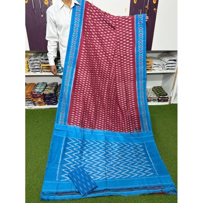 PSRGICTS5A07INCC34- Ikat cotton saree