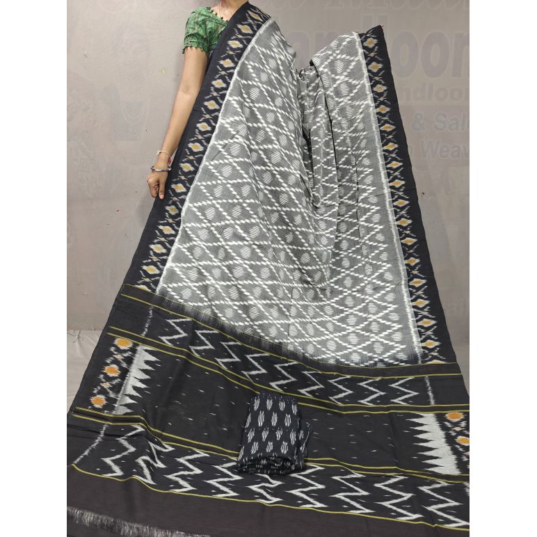 PGMRICTS5Y04INCD33- Ikat cotton saree