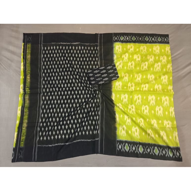 PGMRICTS5Y04INCD34- Ikat cotton saree