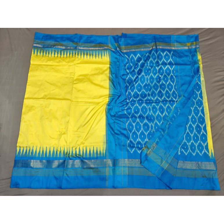 PGMRILWS5Y03XECD17- light weight Ikat silk saree