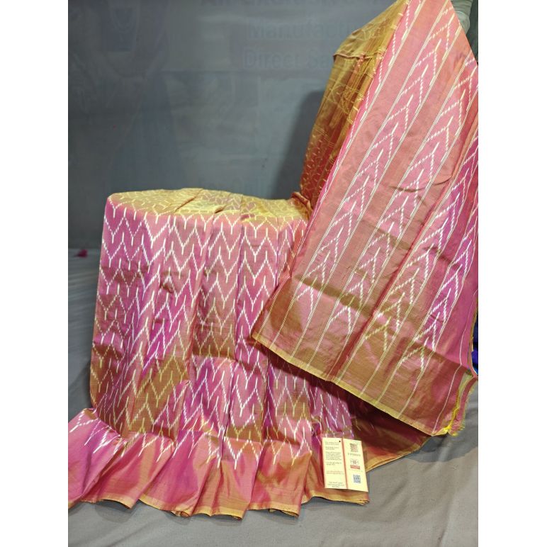 PGMRILWS5Y03XECD46- light weight Ikat silk saree