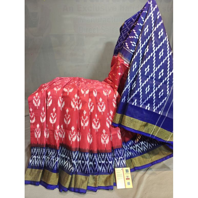 PGMRILWS5Y03XECD50- light weight Ikat silk saree