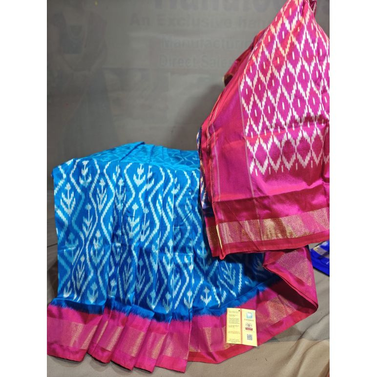 PGMRILWS5Y03XECD53- light weight Ikat silk saree