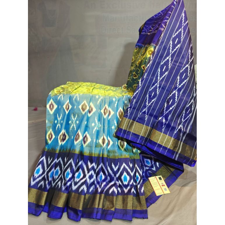 PGMRILWS5Y03XECD60- light weight Ikat silk saree