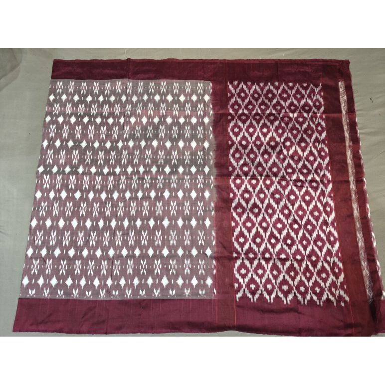 PGMRILWS5Y04SFCD03- light weight Ikat silk saree