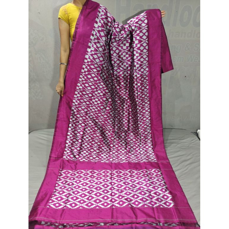 PGMRILWS5Y04SFCD16- light weight Ikat silk saree