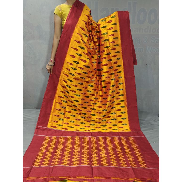 PGMRILWS5Y04SFCD22- light weight Ikat silk saree